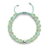 À feuilles persistantes | Argent | Bracelet macramé verre luciole